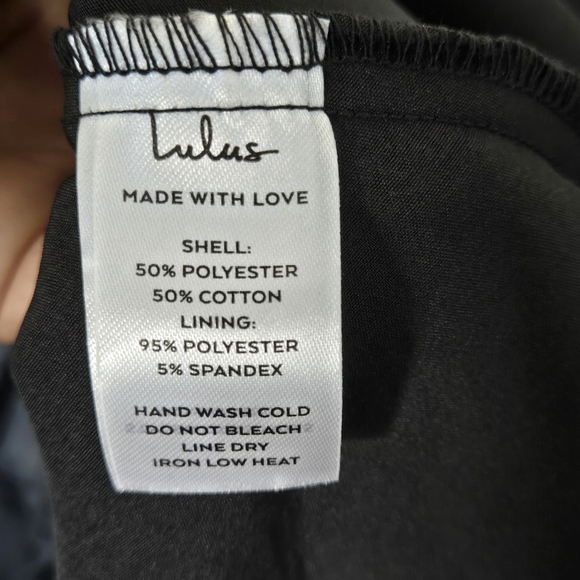 Lulu's Glamorous Sweetie Black Burnout Tie-Strap Bustier Midi Dress Size S - Picture 14 of 15